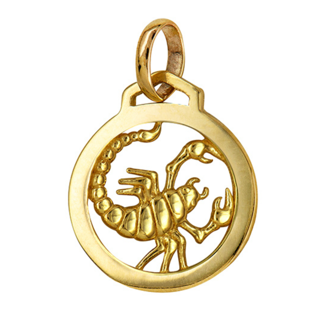 Round Cut Out Zodiac Pendants - Sterling Silver and Solid Gold - Caesar Loves Ava