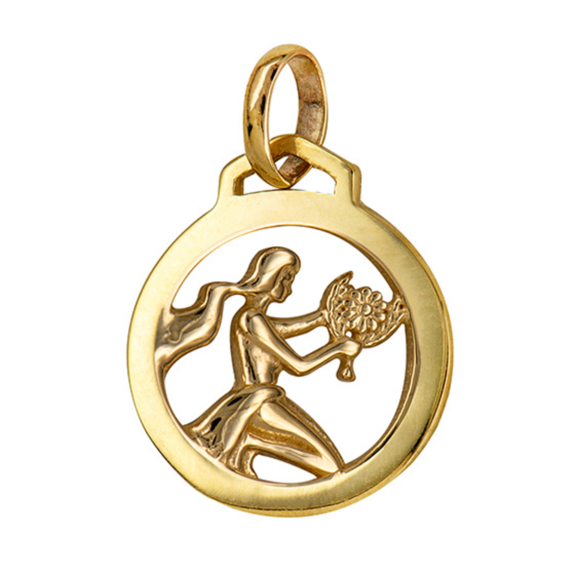 Round Cut Out Zodiac Pendants - Sterling Silver and Solid Gold - Caesar Loves Ava