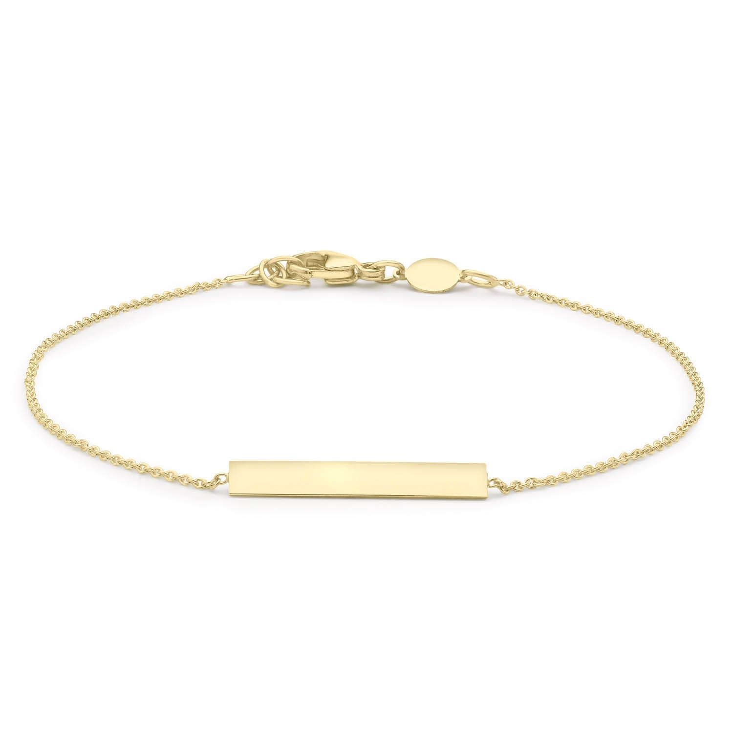 Saskia Solid Gold Bar Bracelet - Caesar Loves Ava